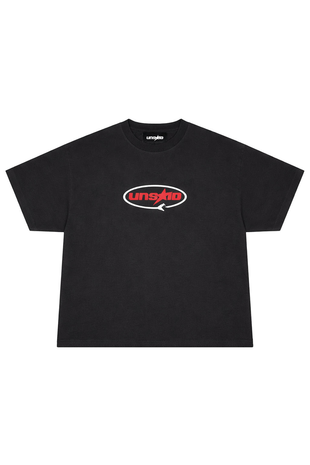 TEE OVERSIZED BOXY 'SINNER' BLACK