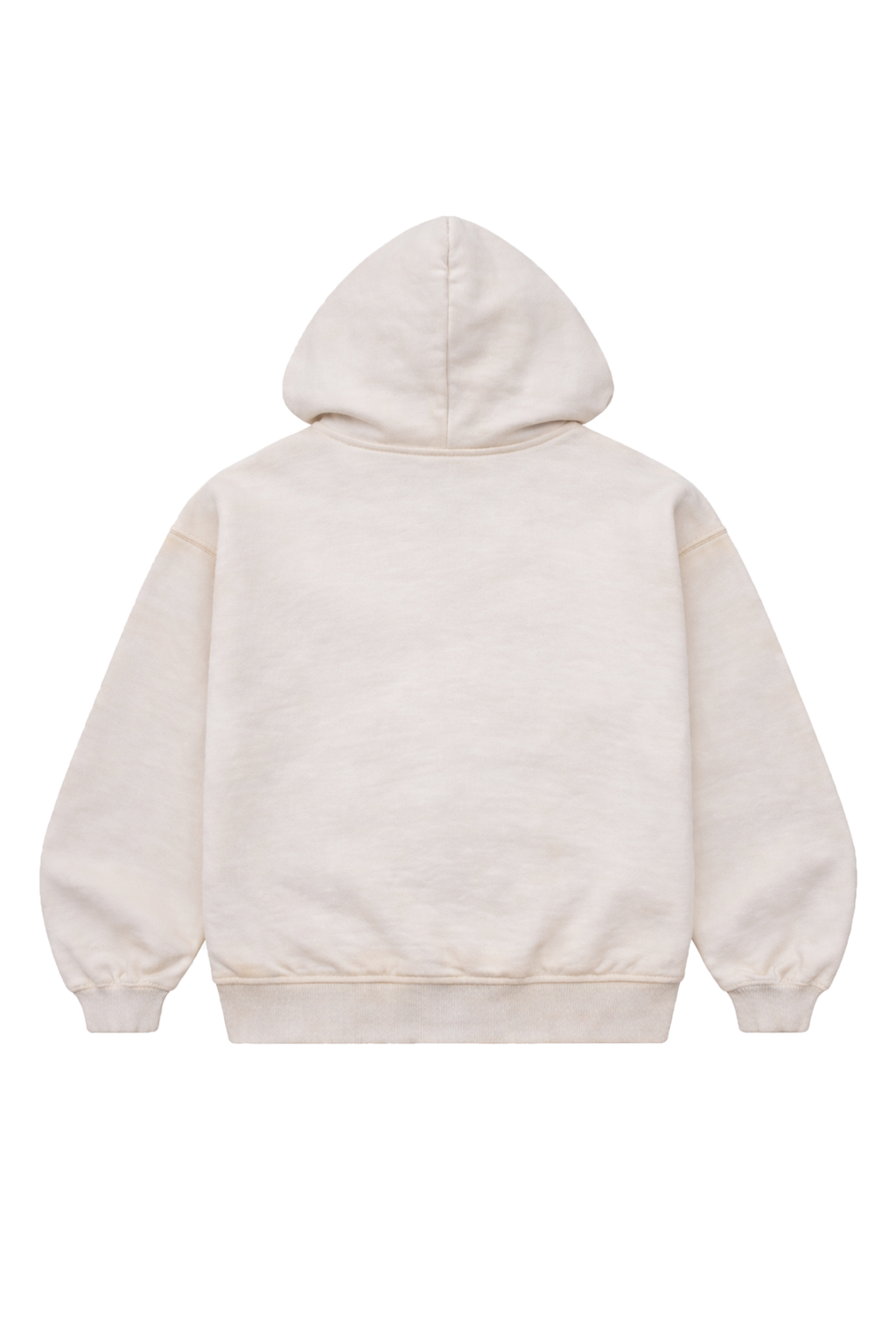 ZIP-UP HOODIE OFF WHITE/SAND